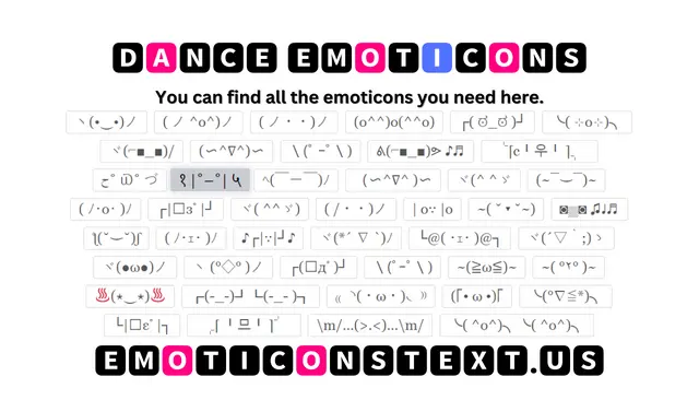 Dance Emoticons ╰( ⊹o⊹)╮