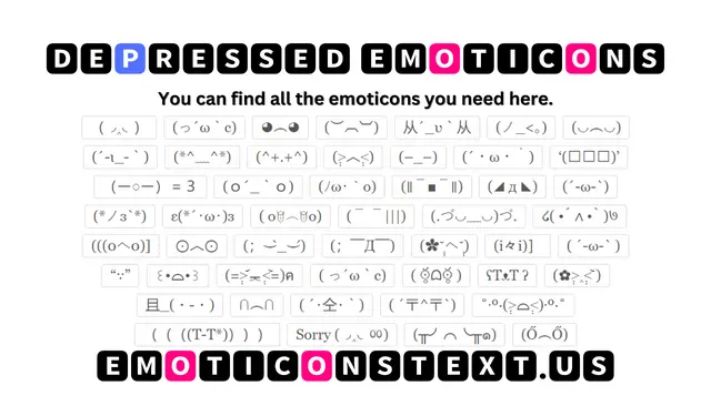 Depressed Emoticons (っ´ω｀c)