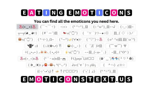 Eating Emoticons ♨(⋆‿⋆)♨