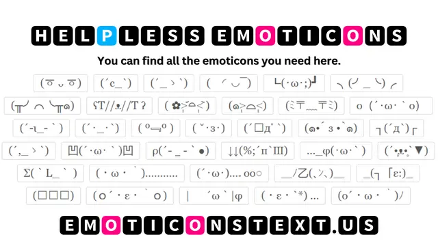 Helpless Emoticons (´_ゝ`)